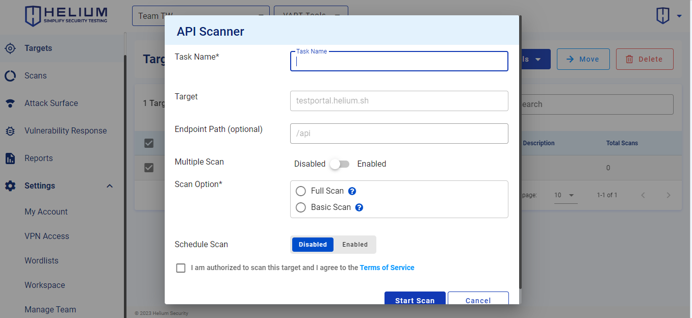 API Scanner Capture