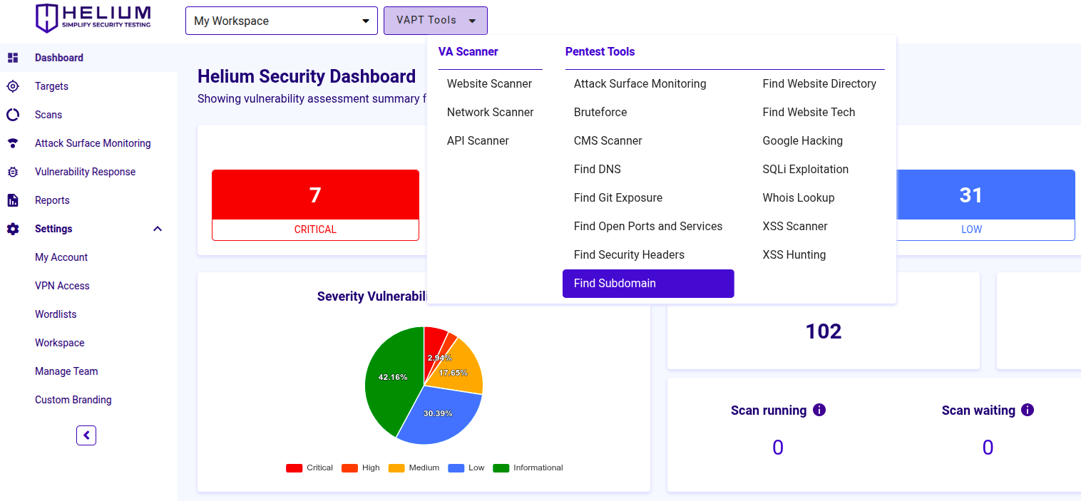 Select Find Subdomain Navbar Capture