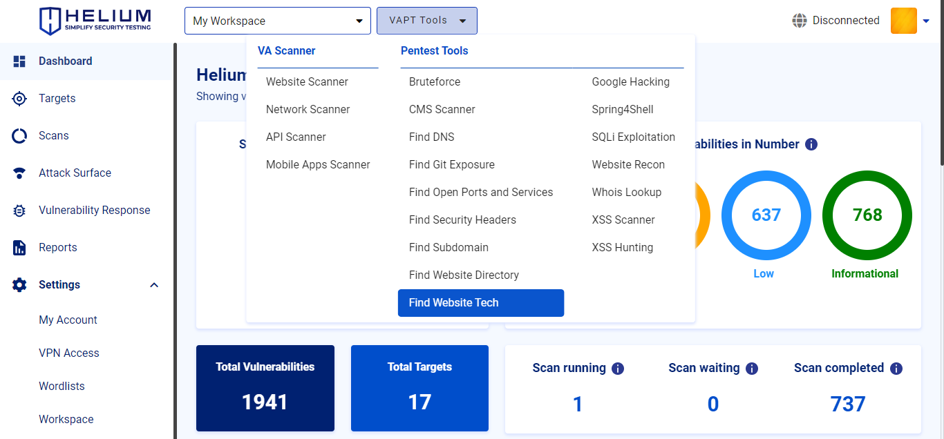 Select Find Website Tech Navbar Capture