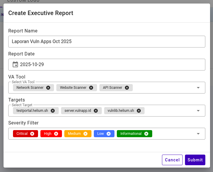Executive Report Capture