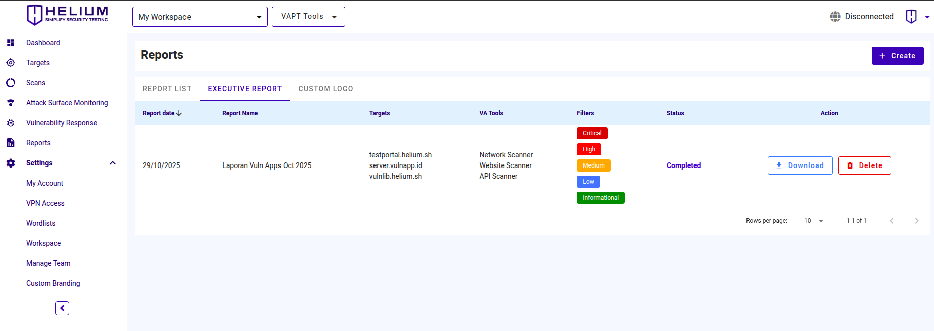 Executive Report Capture