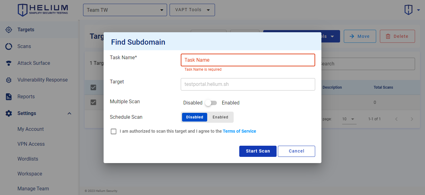 Find Subdomain Capture