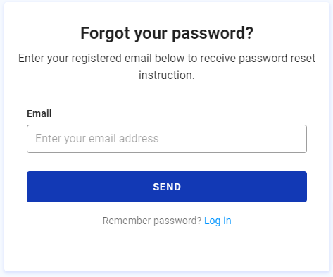 Forgot Password Capture