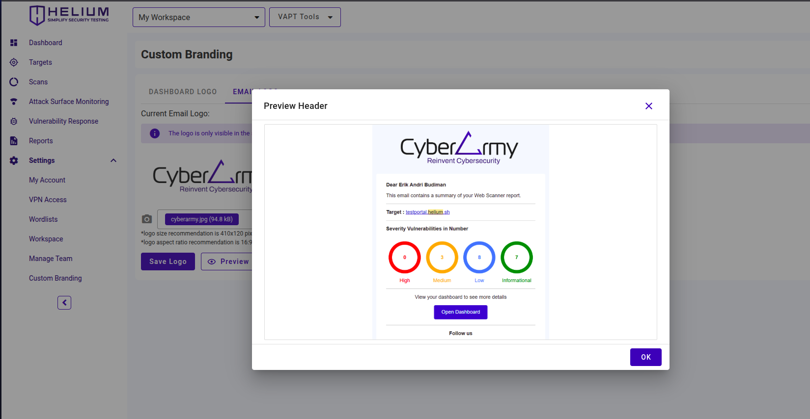 Custom Branding Capture