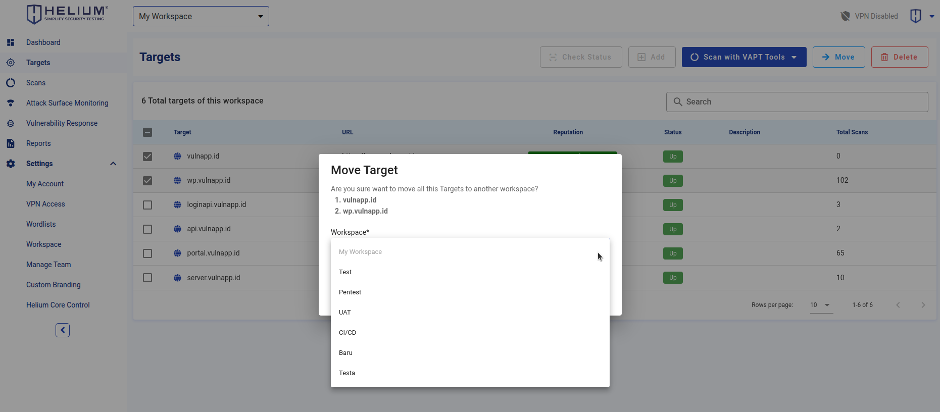 Slect Workspace (Move Target) Capture