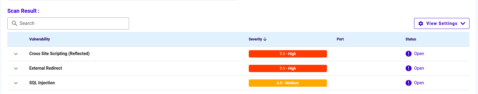 After Change Severity Capture