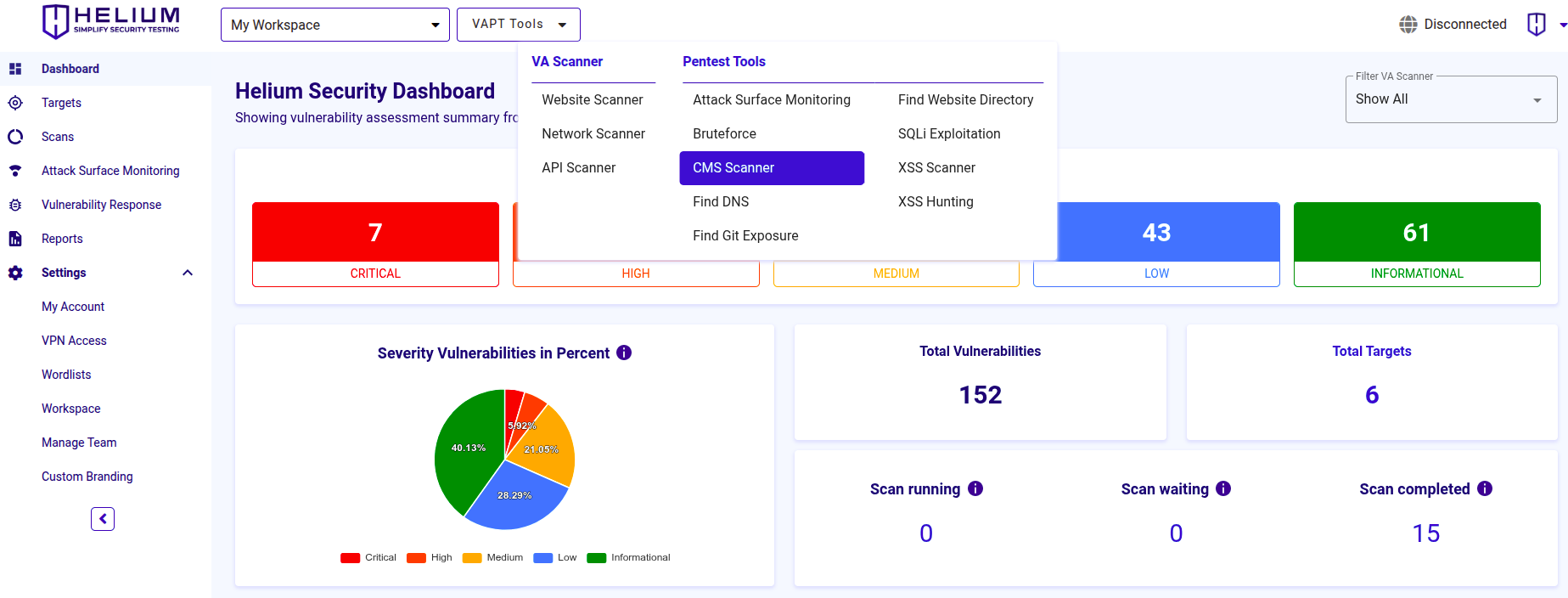 Select CMS Scanner Navbar Capture