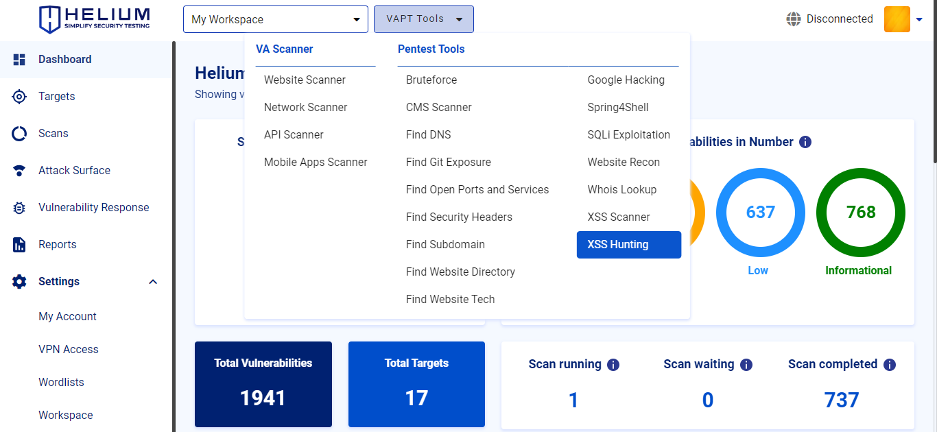 Select XSS Hunting Navbar Capture