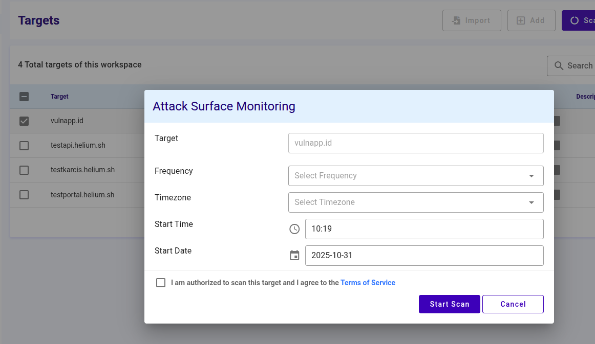 Attack Surface Monitoring Capture