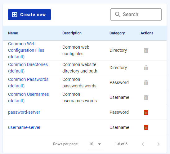 Delete Wordlist Capture