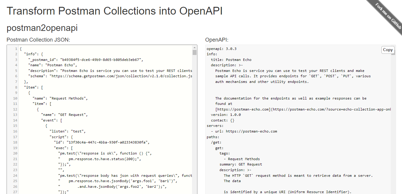 Postman2OpenAPI Capture