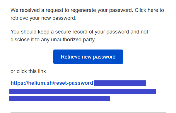 Retrieve New Password Capture