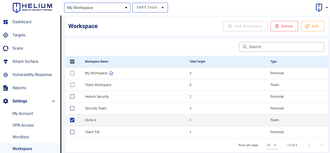 Select Workspace Capture