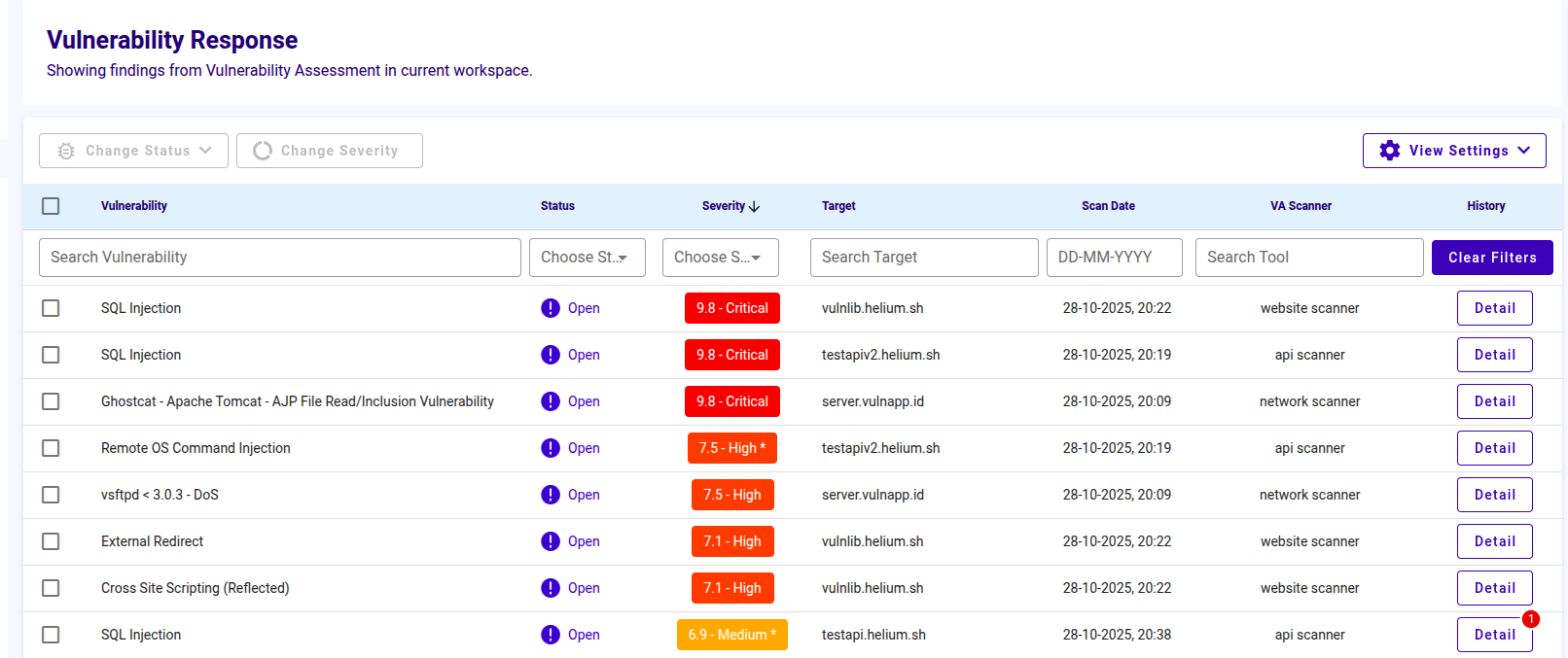 Status Succesfully Capture