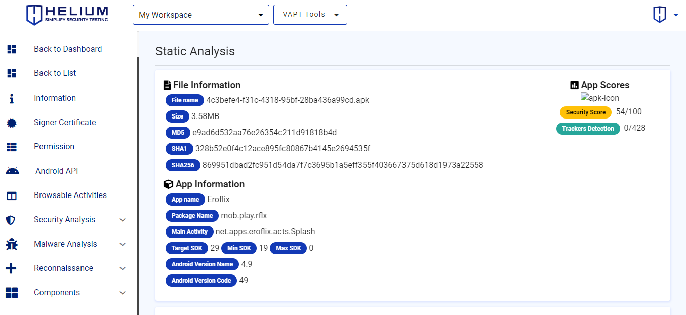 Static Analysis Capture