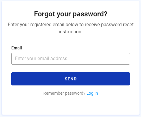 Forgot Password