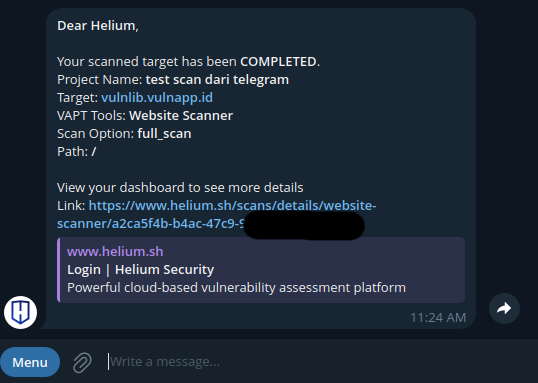 API Telegram Capture